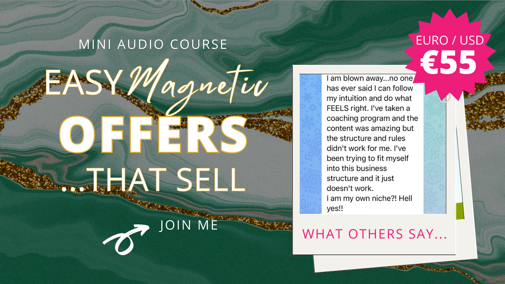 Easy Magnetic Offers audio course, turning your passion into a product